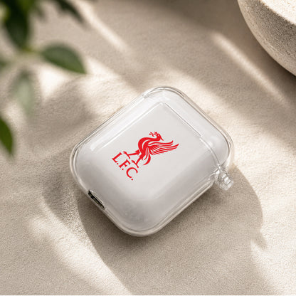 Liverpool FC Logo Protective Clear Case Cover For Apple Airpods | Soft Silicone AirPods 1 / 2 Case | Protective Cover