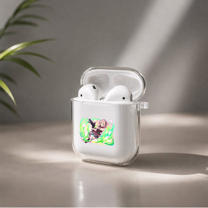Sakura Haruno Blazing Protective Clear Case Cover For Apple Airpods | Soft Silicone AirPods 1 / 2 Case | Protective Cover