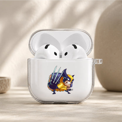 Wolverine X-Men Chibi Protective Apple Airpods 4 Clear Case - Durable Clear Protection
