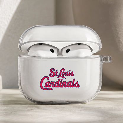 MLB St Louis Cardinals Symbol Protective Apple AirPods Pro 3 Clear Case | Shockproof Cover