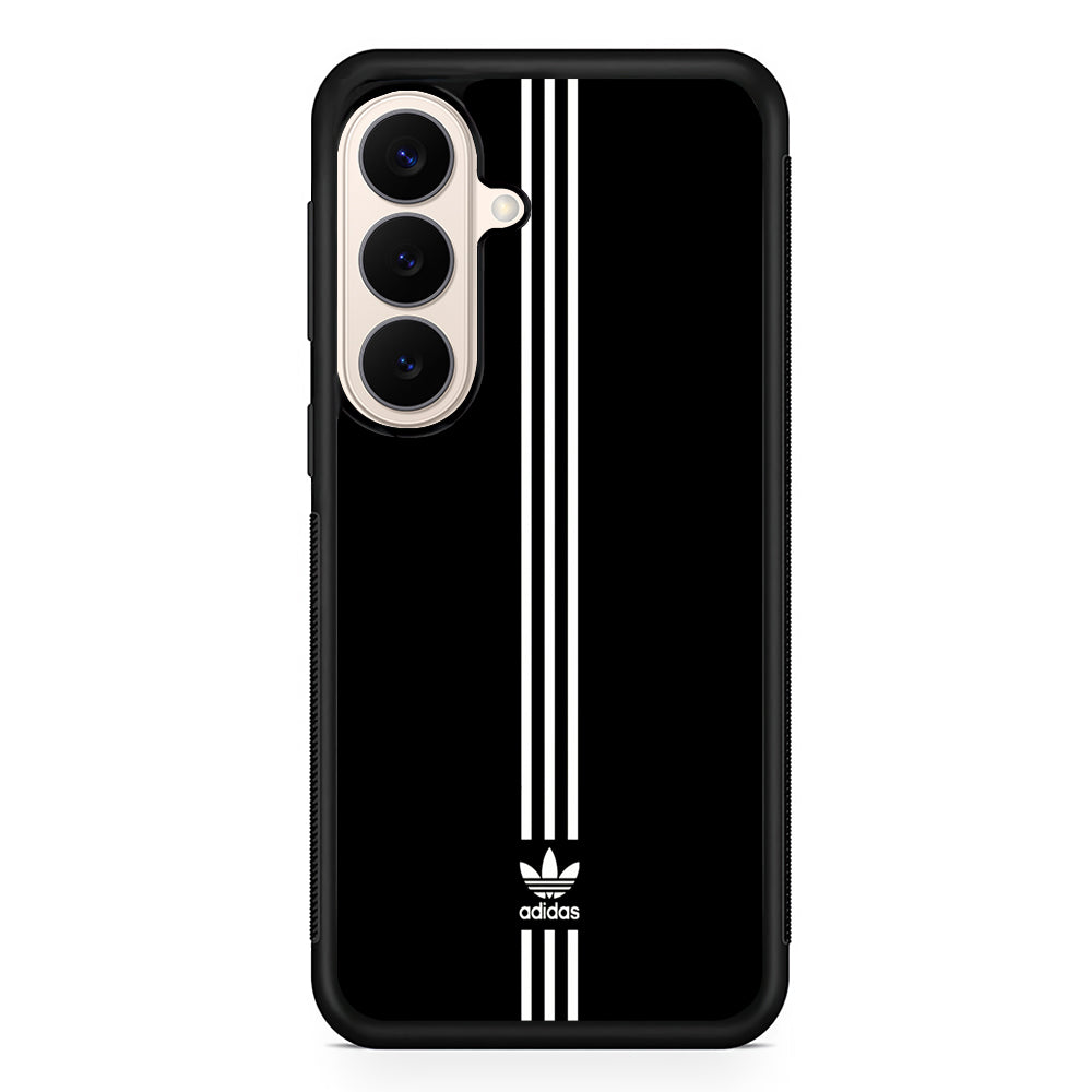 Adidas Black Three Lines Samsung Galaxy S26 Case – Slim Protective Phone Cover