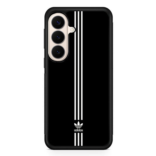 Adidas Black Three Lines Samsung Galaxy S26 Case – Slim Protective Phone Cover