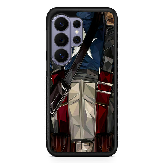Captain America Costume Suit Samsung Galaxy S26 Ultra Case | Protective Rubber Cover