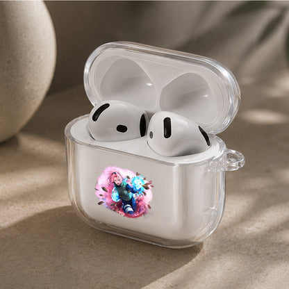 Sakura Haruno War Stance Protective Apple Airpods 4 Clear Case - Durable Clear Protection