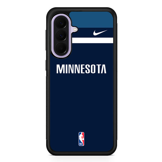 NBA Minnesota Timberwolves Navy Nike Samsung Galaxy A37 Case | Samsung Galaxy A37 Rubber Protective Case