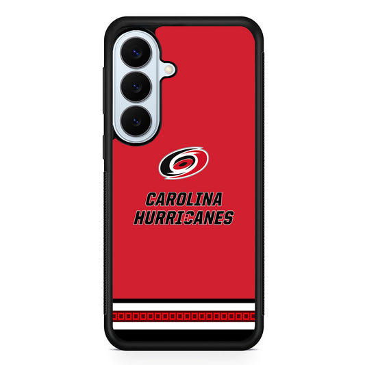 NHL Carolina Hurricanes Red Samsung Galaxy S26 Plus Case | Slim Protective Rubber Cover