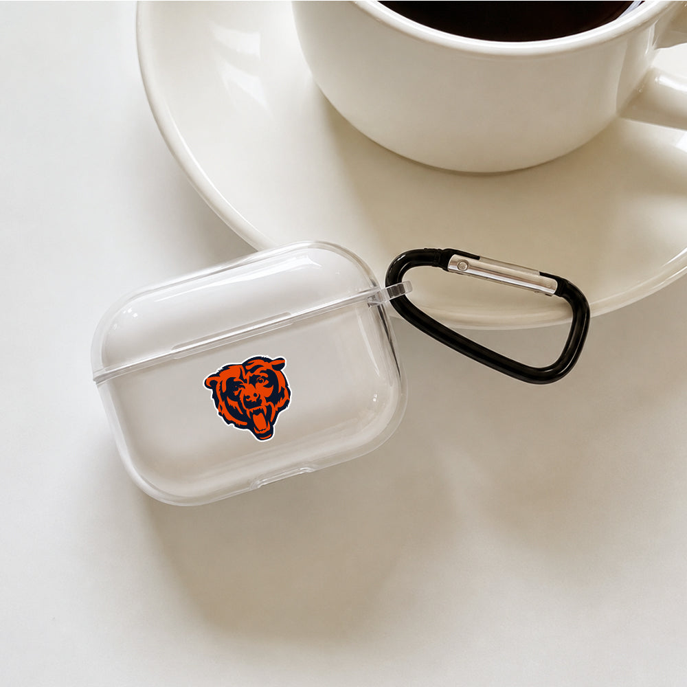 NFL Chicago Bears Symbol Protective Apple AirPods Pro 3 Clear Case | Shockproof Cover
