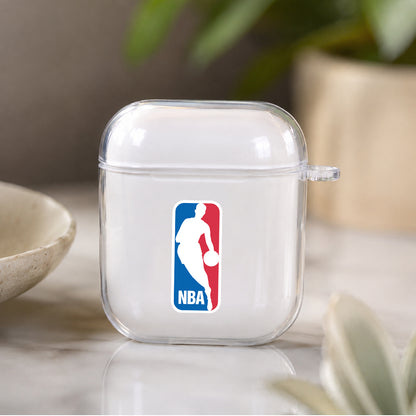 NBA Logo Protective Clear Case Cover For Apple Airpods | Soft Silicone AirPods 1 / 2 Case | Protective Cover