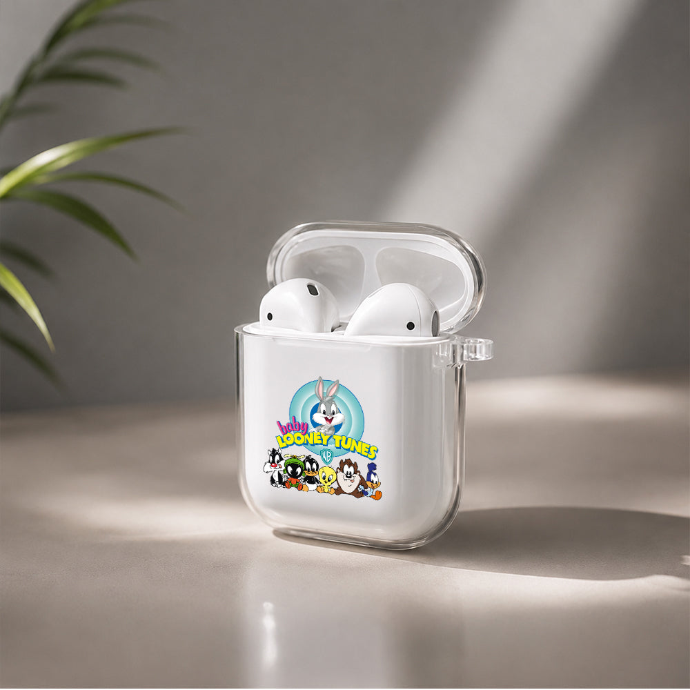 Baby Looney Tunes Family Protective Clear Case Cover For Apple Airpods | Soft Silicone AirPods 1 / 2 Case | Protective Cover