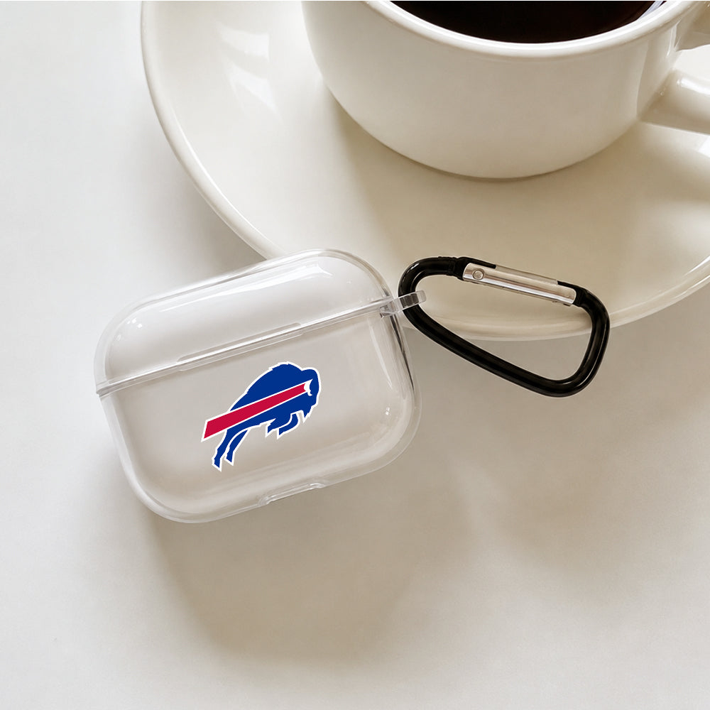 NFL Buffalo Bills Symbol Protective Apple AirPods Pro 3 Clear Case | Shockproof Cover