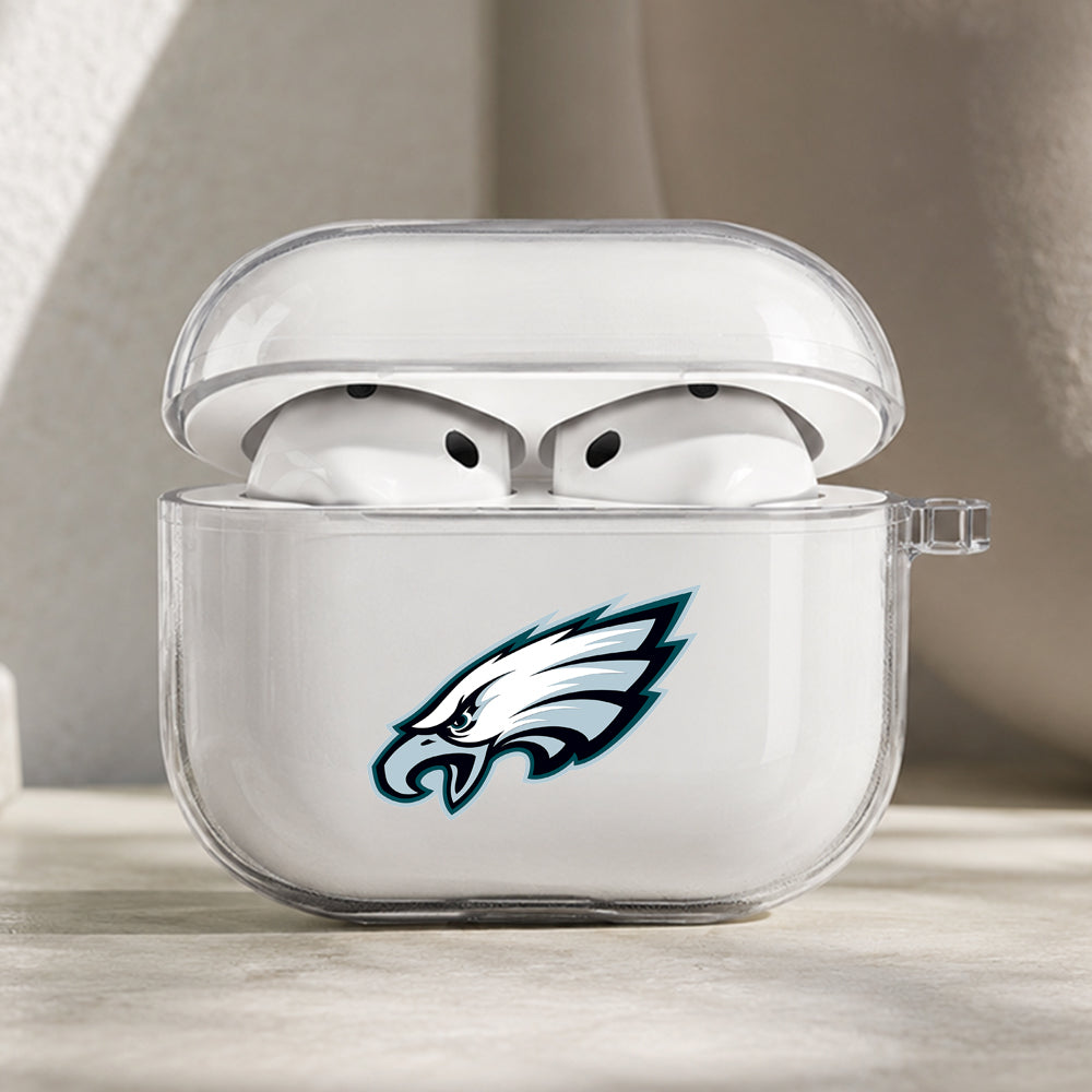 NFL Philadelphia Eagles Symbol Protective Apple AirPods Pro 3 Clear Case | Shockproof Cover