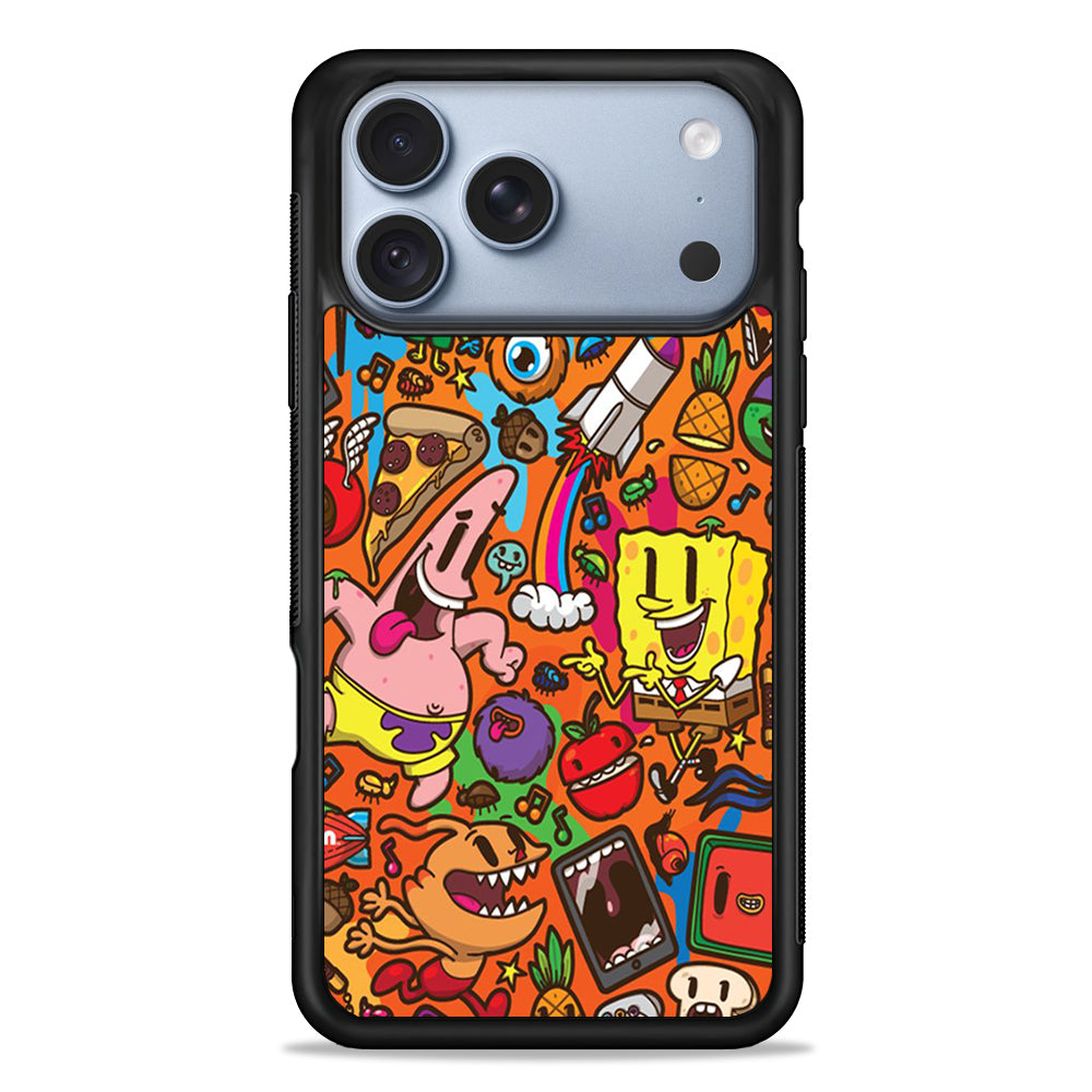 Doodle Art 005 iPhone 18 Pro Case - iPhone 18 Pro Silicone Case