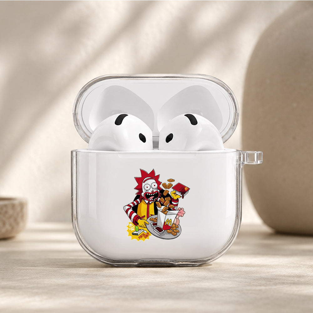 Rick McDonald Mascot Protective Apple Airpods 4 Clear Case - Durable Clear Protection