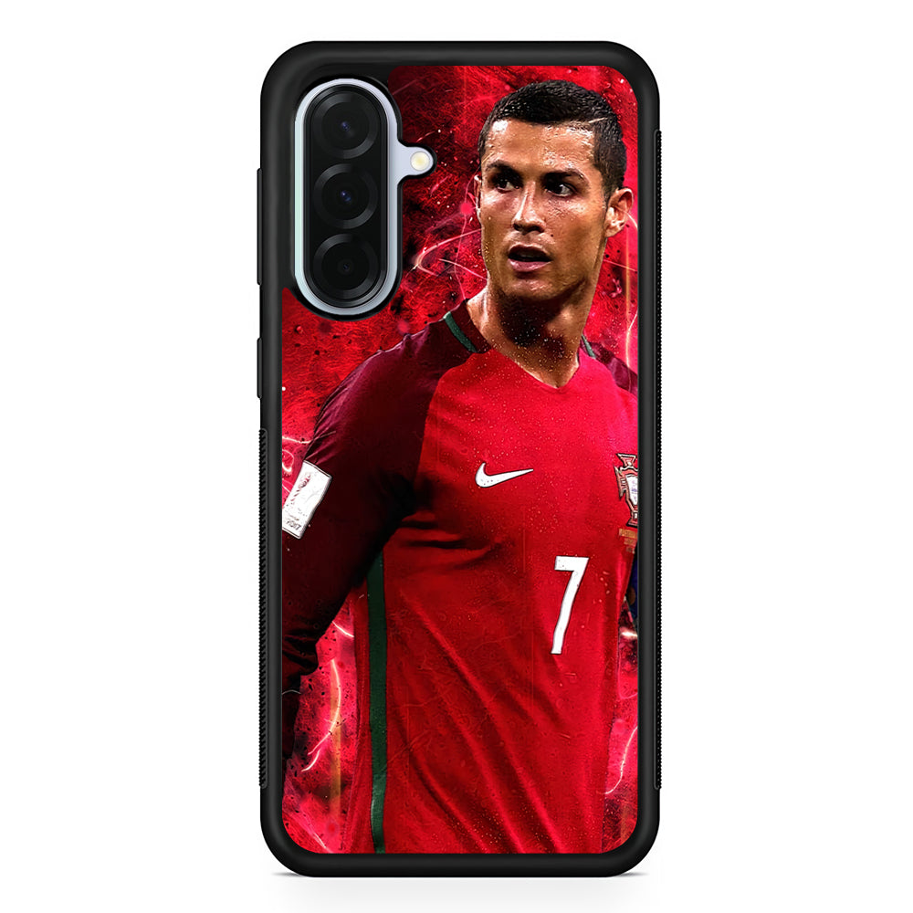 Cristiano Ronaldo Red Aesthetic Samsung Galaxy A36 Case | Durable Samsung Galaxy A36 Protective Case