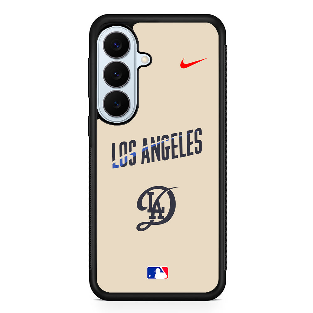 MLB Los Angeles Dodgers Cream Nike Samsung Galaxy S26 Plus Case | Lightweight Protective Phone Cover