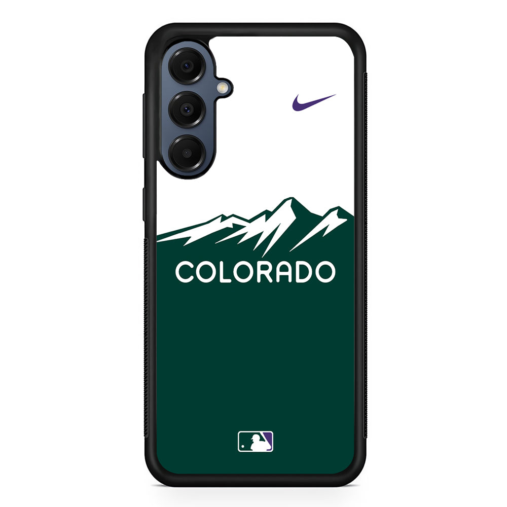 MLB Colorado Rockies Green Nike Samsung Galaxy A16 Case | Slim Protective Cover for Samsung Galaxy A16