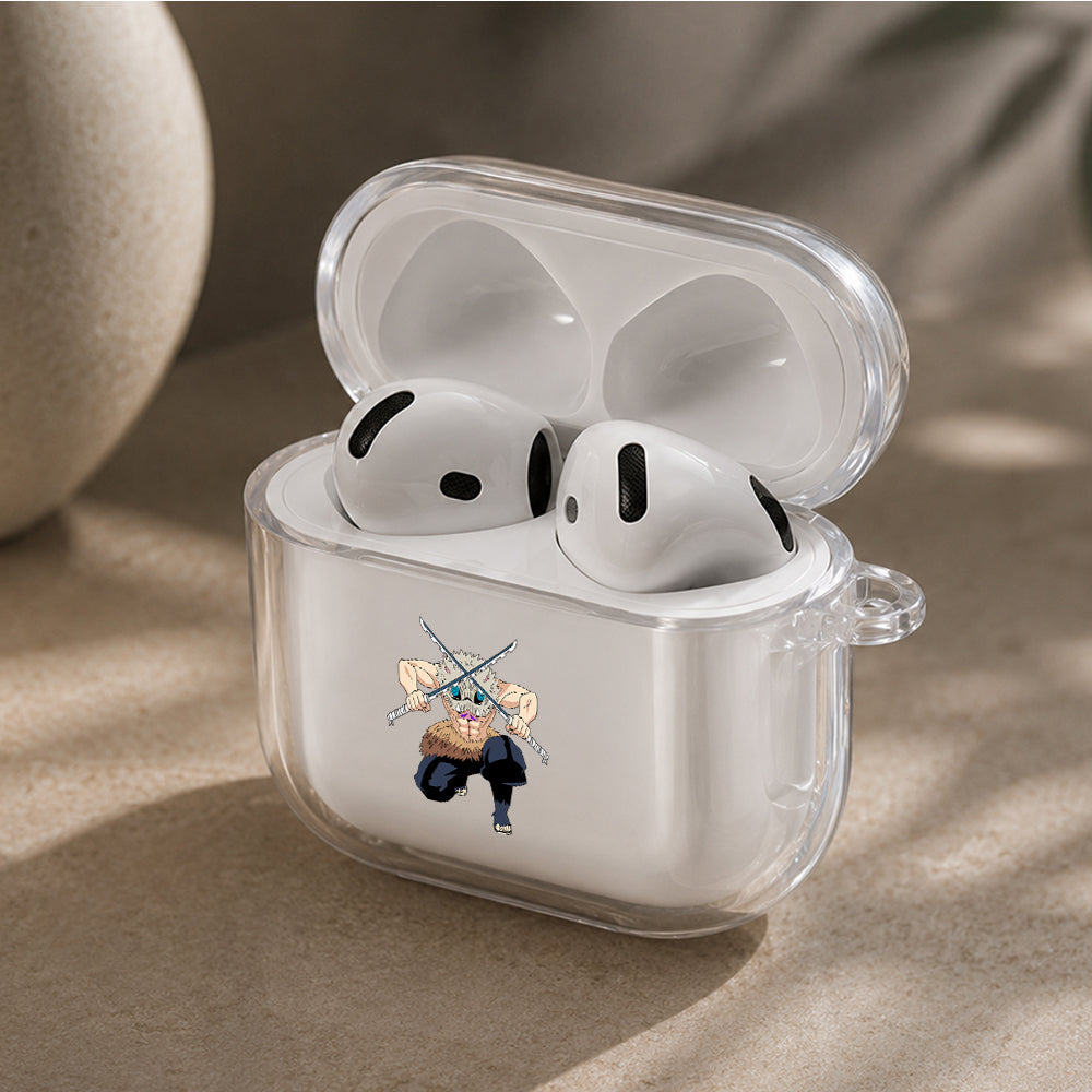 Demon Slayer Inosuke Hashibira Protective Apple Airpods 4 Clear Case - Durable Clear Protection