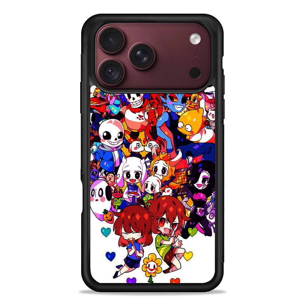 Undertale White iPhone 18 Pro Max Case – Slim Silicone Protective Cover