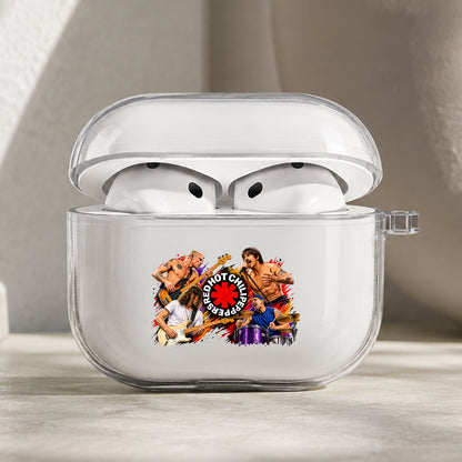 Red Hot Chili Peppers Band Protective Apple AirPods Pro 3 Clear Case | Shockproof Cover