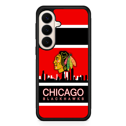 NHL Chicago Blackhawks Team Samsung Galaxy S26 Case | Durable Protective Rubber Cover