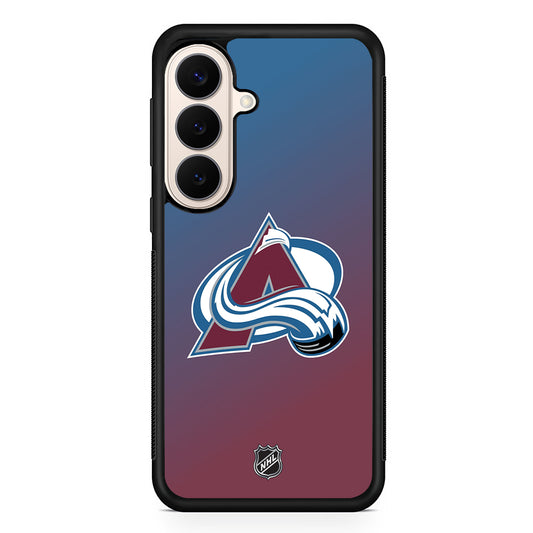 NHL Colorado Avalanche Gradient Samsung Galaxy S26 Case | Durable Protective Rubber Cover
