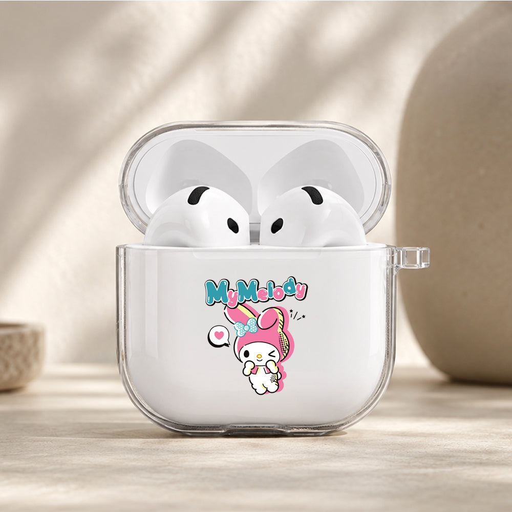 My Melody Sweet Pink Protective Apple Airpods 4 Clear Case - Durable Clear Protection