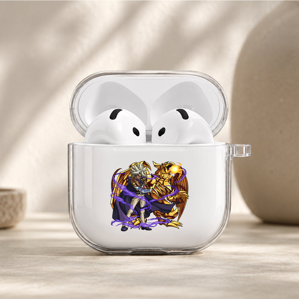 Yu-Gi-Oh Marik Gold Dragon Protective Apple Airpods 4 Clear Case - Durable Clear Protection