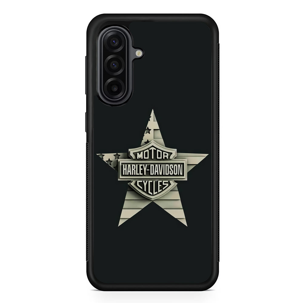 Harley Davidson Star Logo Samsung Galaxy A17 Case | Durable Rubber Samsung Galaxy A17 Phone Case