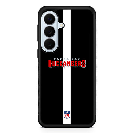 NFL Tampa Bay Buccaneers Black Samsung Galaxy S26 Plus Case | Slim Protective Rubber Cover