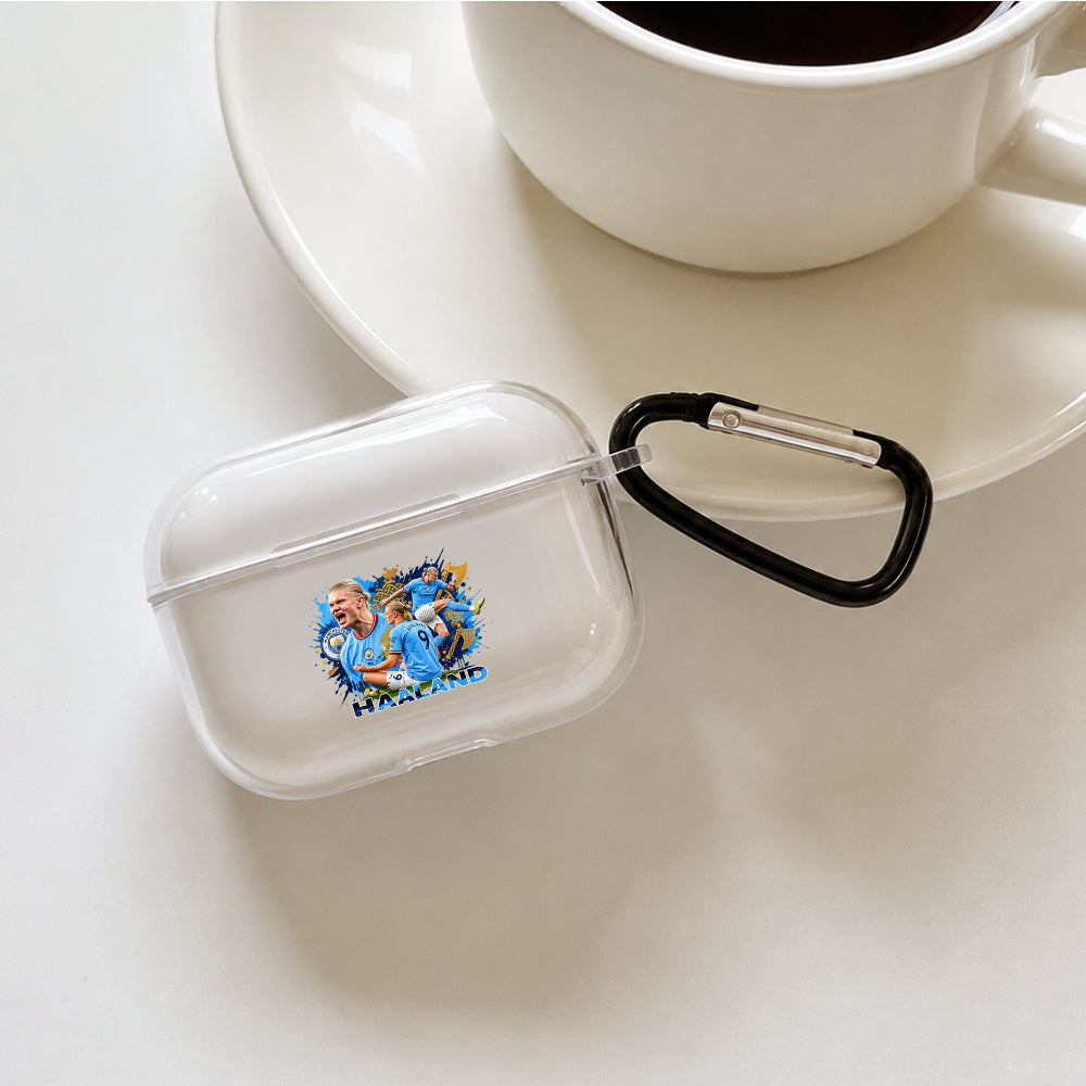 Haaland King of the Pitch Protective Apple AirPods Pro 3 Clear Case | Shockproof Cover