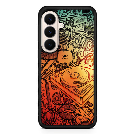 Music Graffiti Art Samsung Galaxy S26 Case | Durable Protective Rubber Cover