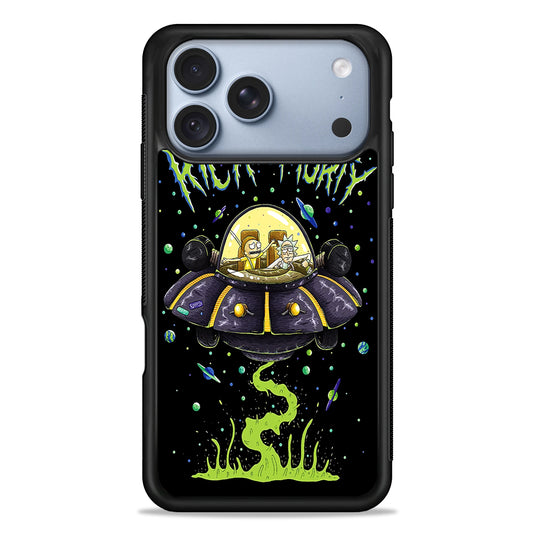 Rick and Morty Spacecraft iPhone 18 Pro Case - iPhone 18 Pro Silicone Case