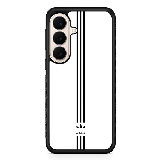 Adidas White Three Lines Samsung Galaxy S26 Case – Slim Protective Phone Cover