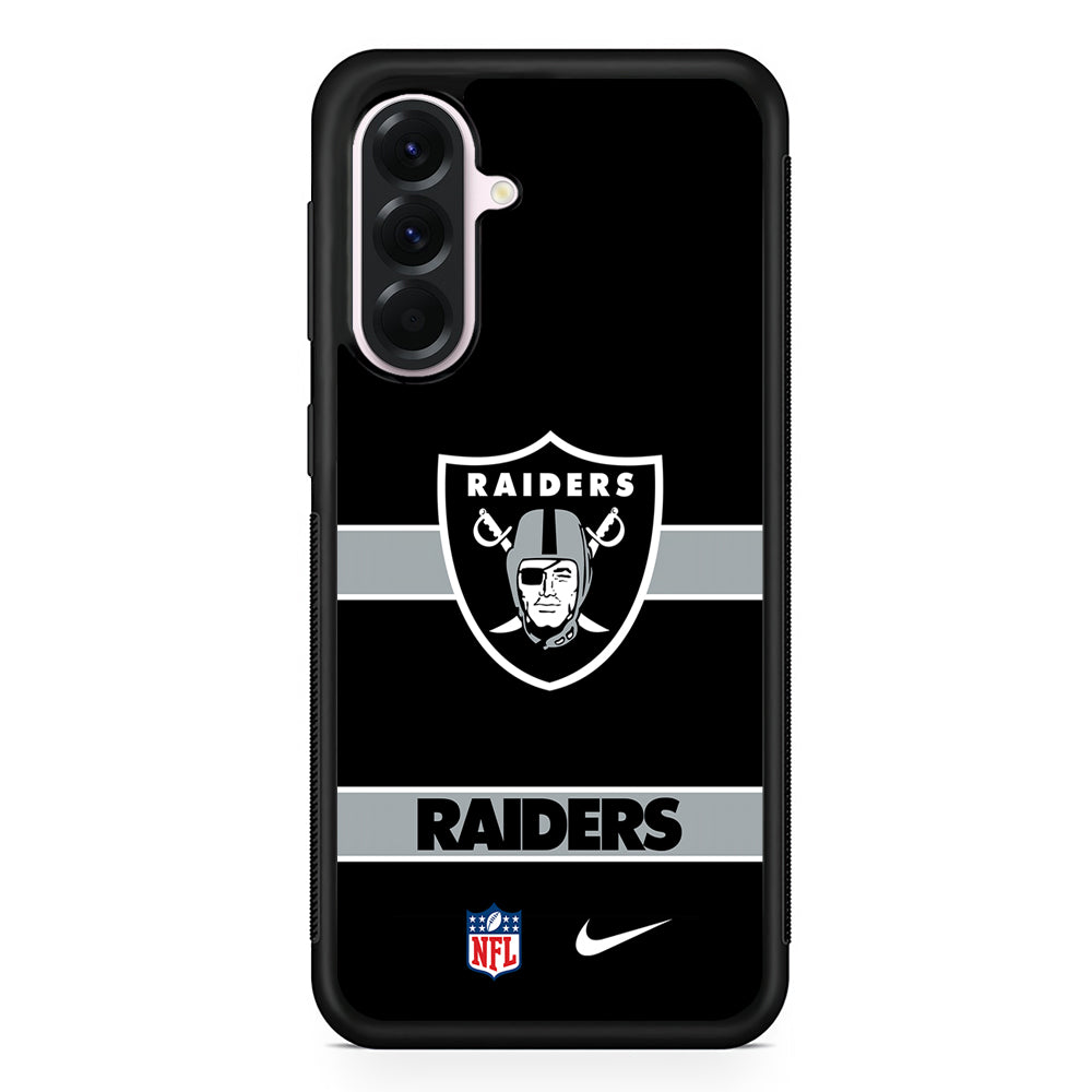 NFL Las Vegas Raiders Nike Samsung Galaxy A56 Case | Samsung Galaxy A56 Protective Rubber Case