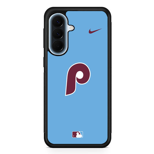 MLB Philadelphia Phillies Blue Nike Samsung Galaxy A57 Case | Slim Samsung Galaxy A57 Protective Case