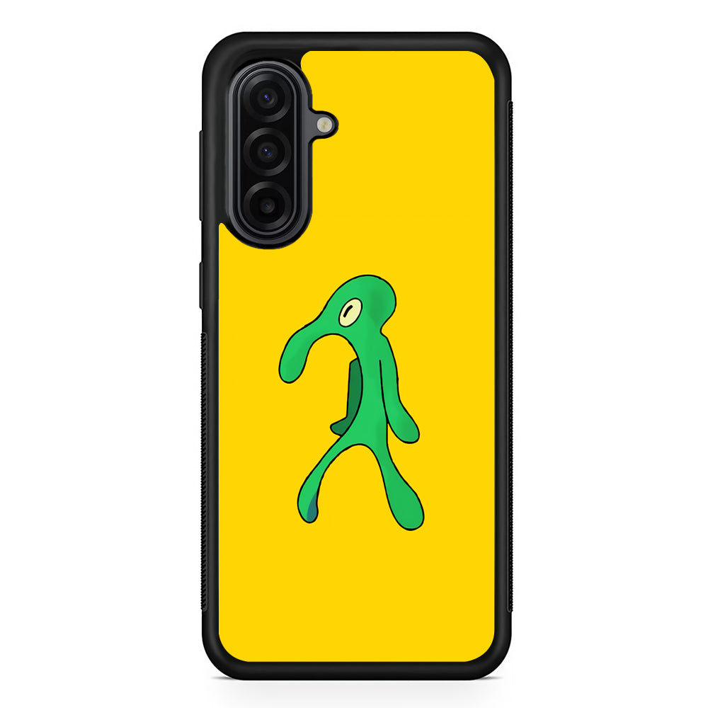 Squidward Painting Masterpiece Samsung Galaxy A17 Case | Durable Rubber Samsung Galaxy A17 Phone Case