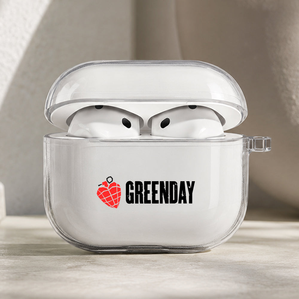 Green Day Rock Album Protective Apple AirPods Pro 3 Clear Case | Shockproof Cover