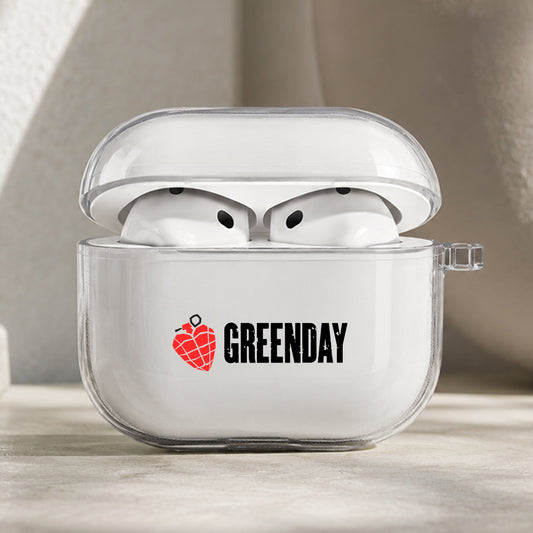 Green Day Rock Album Protective Apple AirPods Pro 3 Clear Case | Shockproof Cover