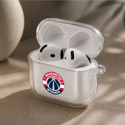 NBA Washington Wizards Logo Protective Apple Airpods 4 Clear Case - Durable Clear Protection