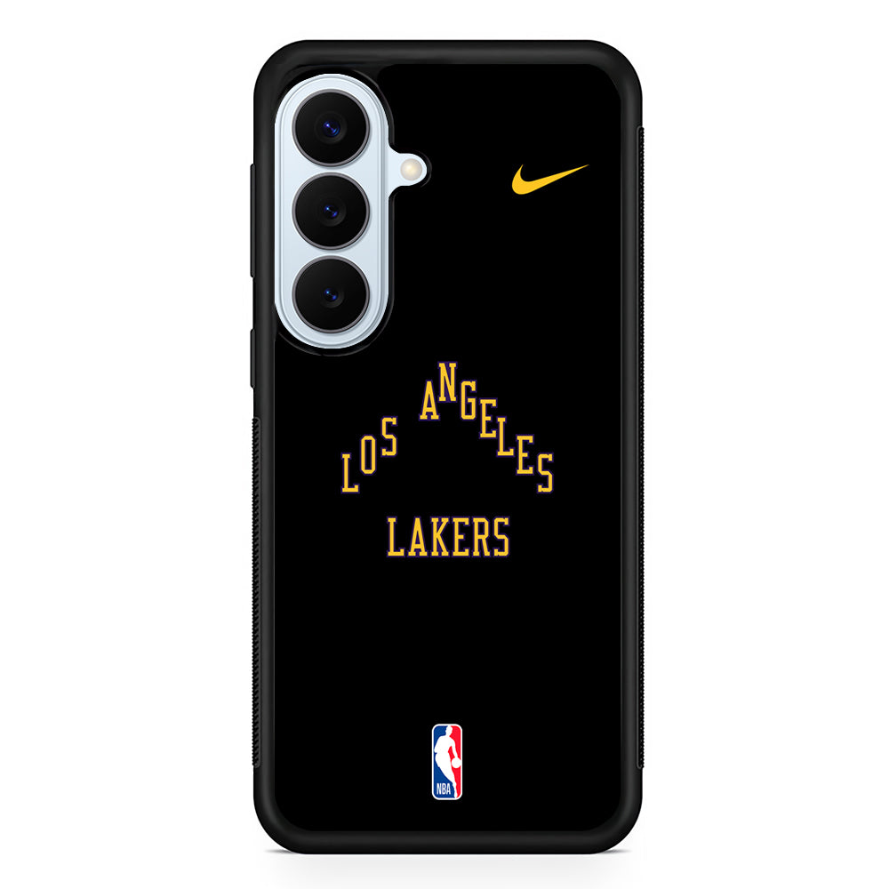NBA Los Angeles Lakers Black Nike Samsung Galaxy S26 Plus Case | Lightweight Protective Phone Cover