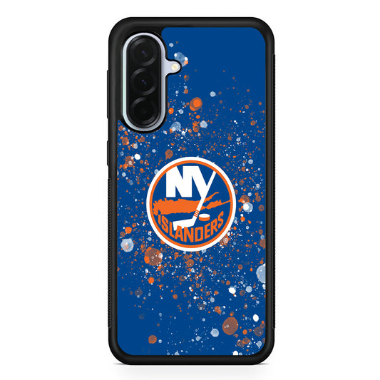 NHL New York Islanders Abstract Samsung Galaxy A36 Case | Durable Samsung Galaxy A36 Protective Case