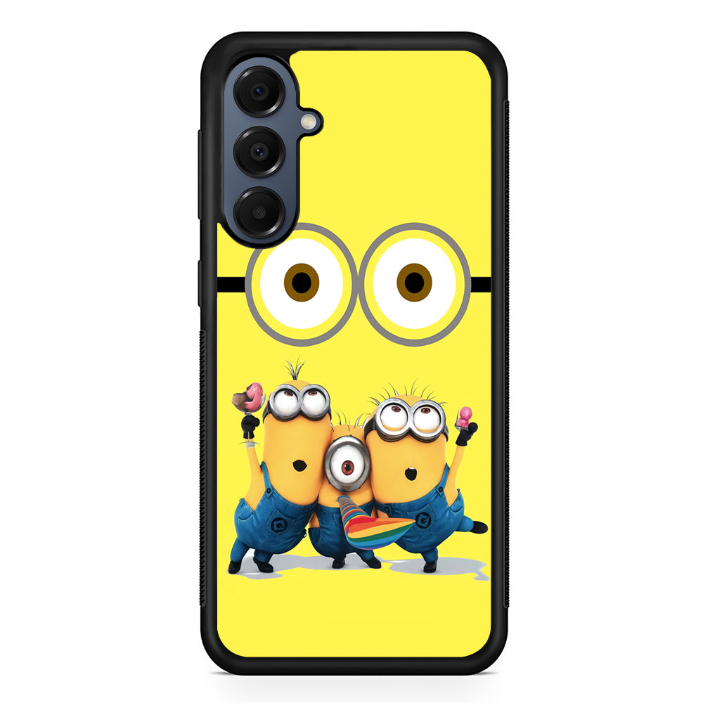Eyes and Three Minions Samsung Galaxy A16 Case | Slim Protective Cover for Samsung Galaxy A16