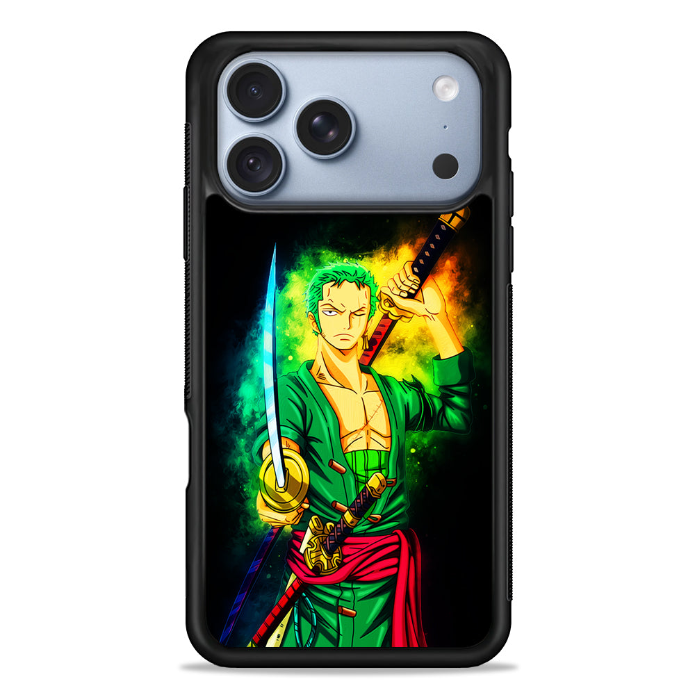 One Piece Roronoa Zoro Art iPhone 18 Pro Case - iPhone 18 Pro Silicone Case