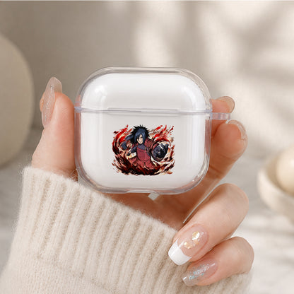 Madara Sinister Gaze Form Protective Apple Airpods 4 Clear Case - Durable Clear Protection