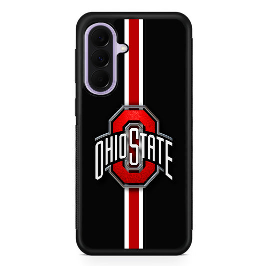 Ohio State White Red Line Samsung Galaxy A37 Case | Samsung Galaxy A37 Rubber Protective Case