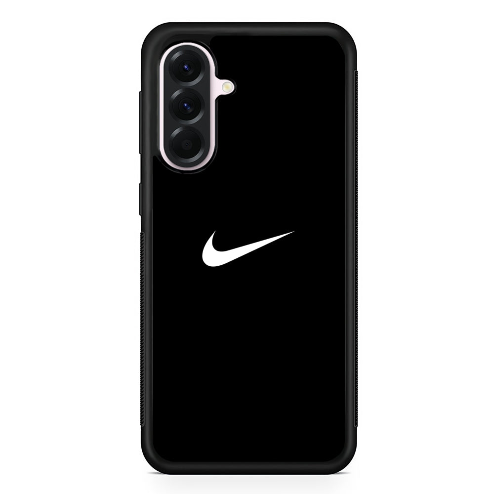 Nike Logo Black Simple Samsung Galaxy A56 Case | Samsung Galaxy A56 Protective Rubber Case