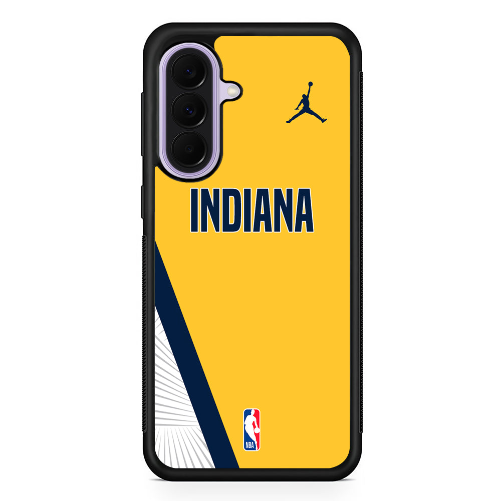 NBA Indiana Pacers Yellow Jordan Samsung Galaxy A37 Case | Samsung Galaxy A37 Rubber Protective Case