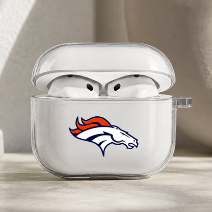 NFL Denver Broncos Symbol Protective Apple AirPods Pro 3 Clear Case | Shockproof Cover