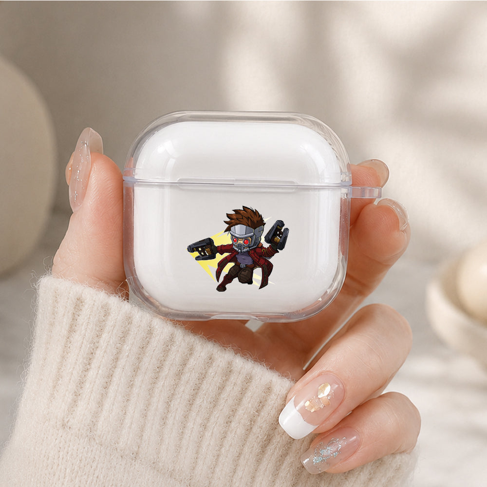 Star-Lord Guardians of The Galaxy Protective Apple Airpods 4 Clear Case - Durable Clear Protection