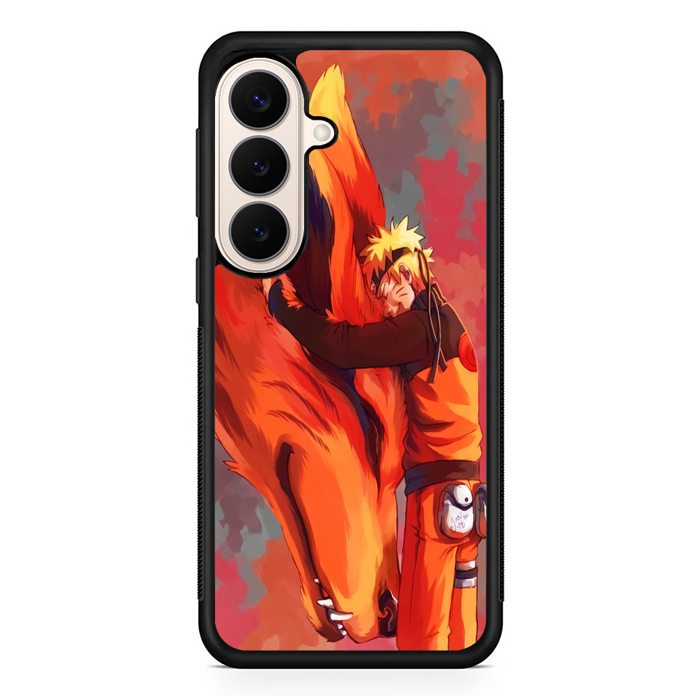 Naruto and Kurama Samsung Galaxy S26 Case | Durable Protective Rubber Cover